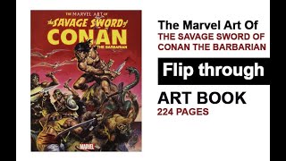 The Marvel Art of Savage Sword of Conan Book  Flip Through [upl. by Peta754]