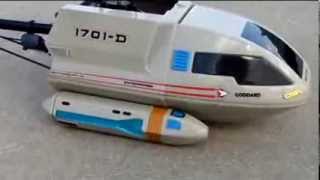 Flying RC Star Trek Shuttle Craft from USS Enterprise [upl. by Del]