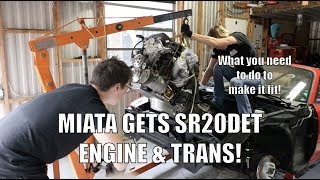 SR20 Engine amp Transmission Get Installed [upl. by Applegate]