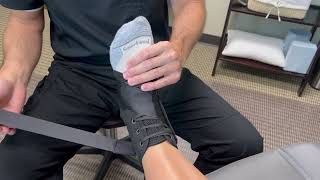 Proper Application of a LaceUp Ankle Brace [upl. by Lednic669]