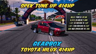 BEST GEARBOX HILUX TUNE UP 414HP  CAR PARKING MULTIPLAYER [upl. by Moraj728]