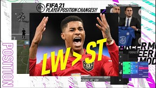 HOW DO PLAYER POSITION CHANGES WORK IN FIFA 21 CAREER MODE [upl. by Fayre723]