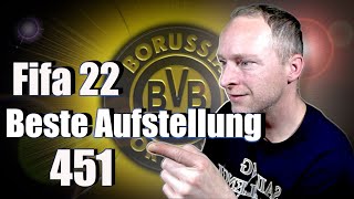 FIFA 22 Borussia Dortmund beste Aufstellung 451Taktik und Anweisungen [upl. by Nollid]