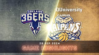 NBL Mini  Cairns Taipans vs Adelaide 36ers  Extended Highlights [upl. by Craw]