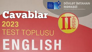 İngilis Dili yeni test toplusu cavabları 2ci hissə 2023 DİM [upl. by Marutani]