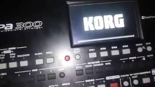 KORG Pa300 OS Upgrade V3 OS sampling [upl. by Neleag]