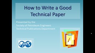 How To Write a Good Technical Paper [upl. by Goldwin]