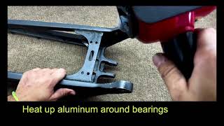 SurRon swing arm bearing remove and replace [upl. by Ahsaenat]