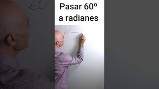 PASAR 60 GRADOS A RADIANES ¿PUEDES Matemáticas Básicas [upl. by Ratib]