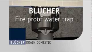 BLÜCHER® Drain fireproof water trap [upl. by Ainezey]