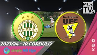 FTCTelekom  Szekszárdi WFC  81  Simple Női Liga  10 forduló  MLSZTV [upl. by Beichner]