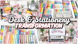 Desk  stationery organization makeover ✨ Work From Home YOUTUBER [upl. by Home299]