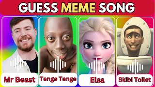 🎵🔥GUESS MEME amp WHOS DANCING🎤Tenge Tenge MrBeast Elsashrek skibidi toilet [upl. by Gottfried]