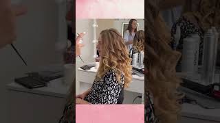 Stepbystep video of creating beautiful voluminous curls on a curling iron [upl. by Witt]