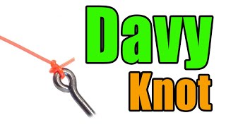 Davy Knot  Super Simple amp Easy Low Bulk Fishing Knot [upl. by Alexine]