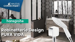 Robinetterie design quotPURA VIDAquot Hansgrohe céramique blanc [upl. by Vilberg]