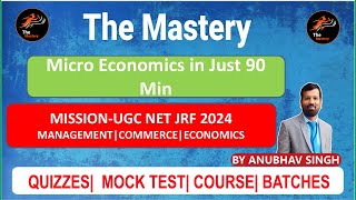 Micro Economics in Just 90 Min  ugcnet2024 management anubhavsingh [upl. by Hjerpe]