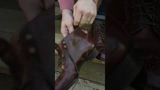 Should you use a shoehorn with your boots 🥾 shellcordovan horweenshellcordovan horween [upl. by Solakcin174]