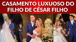 Casamento religioso do filho de César Filho e Elaine Mickely  Luigi e Júlia casaram [upl. by Eylk]