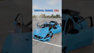 Volvo V60 gravity test beamngdrive carcrashtest automobile [upl. by Ahsien]