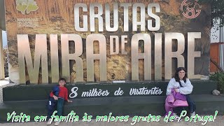 Grutas Mira de Aire  passeio em família [upl. by Aynwat420]