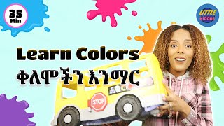 Learn Colors with Ms Tigest  Amharic and English  Toddler Learning Video  Speech  Educational [upl. by Sset718]