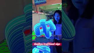 Unbelievable LED sign plays animation like a display screen signagedesign signage ledneon led [upl. by Eylk28]