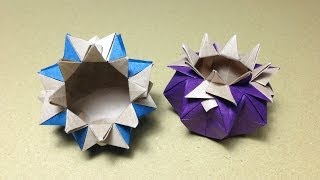 Origami Gift Box Instructions [upl. by Ydniw]