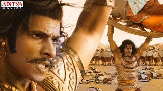 Abhimanyu Nikhil Kumar War Scene  Kurukshetra 2021 Hindi Dubbed Movie Darshan Sonu Sood [upl. by Loughlin698]