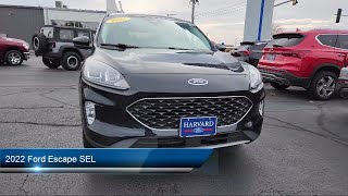 2022 Ford Escape SEL Harvard Woodstock Belvedere Beloit Rockford [upl. by Ahtabat]