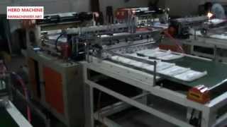 PLASTIC BAG MAKING MACHINE with 4 line Tshirt Bag [upl. by Enyleuqcaj822]