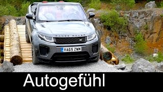 Offroad driving Range Rover Evoque Convertible new neu SUV Cabriolet [upl. by Crutcher624]