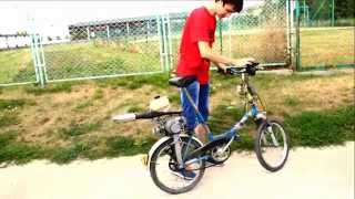 Rower z silnikiem spalinowym Pocket Bike [upl. by Elatia]