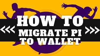 HOW TO MIGRATE YOUR PI TO WALLET [upl. by Avehs]