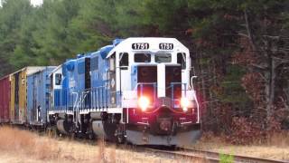 Mass Central At Wheelwright MA with New Camera [upl. by Yreffoeg806]