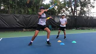 Developing Tennis Champions with Coach Dabul Players on the videos are between 8 and 11 yo [upl. by Nguyen229]