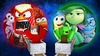 How JJ and Mikey Found Road To INSIDE OUT 2 PLANETS in Minecraft Maizen Anger Disgust Fear Joy [upl. by Felicio]