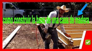 Como construir la base o fundación de madera para una casa✅ [upl. by Idnyl]