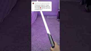 KUVPOT Amazon cheap neopixel lightsaber with Mace Windu Purple font jonathonclahane7256 [upl. by Ayikur304]