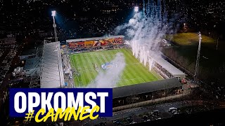 Dronebeelden opkomst Halve Finale SC Cambuur  NEC Nijmegen [upl. by Zohara]