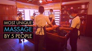 MOST Unique Massage by 5 PEOPLE simultaneously [upl. by Brown]