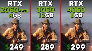 RTX 2060 Super vs RTX 3060 vs RTX 4060  Tested in 15 games [upl. by Atival438]