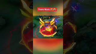 Team work 🤣 mobilelegends ml mlbb shorts [upl. by Bezanson]