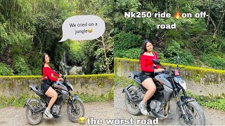 Nk 250 on offroad Hindi Mey vlog kardeya 😂🤣Tiger aayo 😭😞so sad  Ride to Dhap dam 🤘 [upl. by Smail]