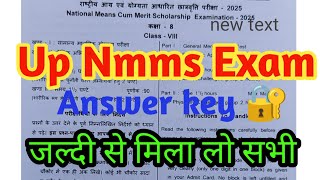 Nmms 10 November 2024 Ka Answer Key  Up NMMS Answer Key जारी जल्दी से मिला लो [upl. by Portia]