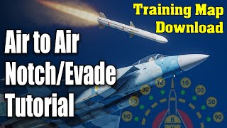 DCS World Missile Evasion and Notching guide Training mission air to air tutorial [upl. by Dimo]