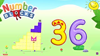 Numberblocks World App  Meet Numberblocks ThirtySix  Number 36  Learn Tracing  Educational Game [upl. by Aicnerolf518]