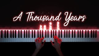 Christina Perri  A Thousand Years  Piano Cover with Strings with Lyrics amp PIANO SHEET [upl. by Aiepoissac229]