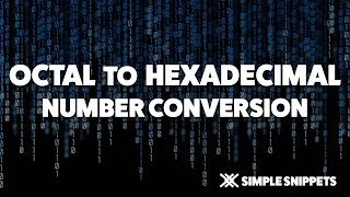 Octal to Hexadecimal Number Conversion with Decimal Point  Number System Conversions [upl. by Reyem]