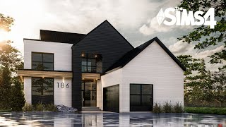 The Sims 4  French Scandinavian Contemporary House  No CC  Speed Build [upl. by Rosinski]